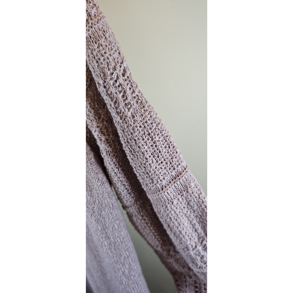 Torrid Acrylic Duster Open Front Stitch Detail Sweater Purple Size 00 ( M/L) - Picture 7 of 11